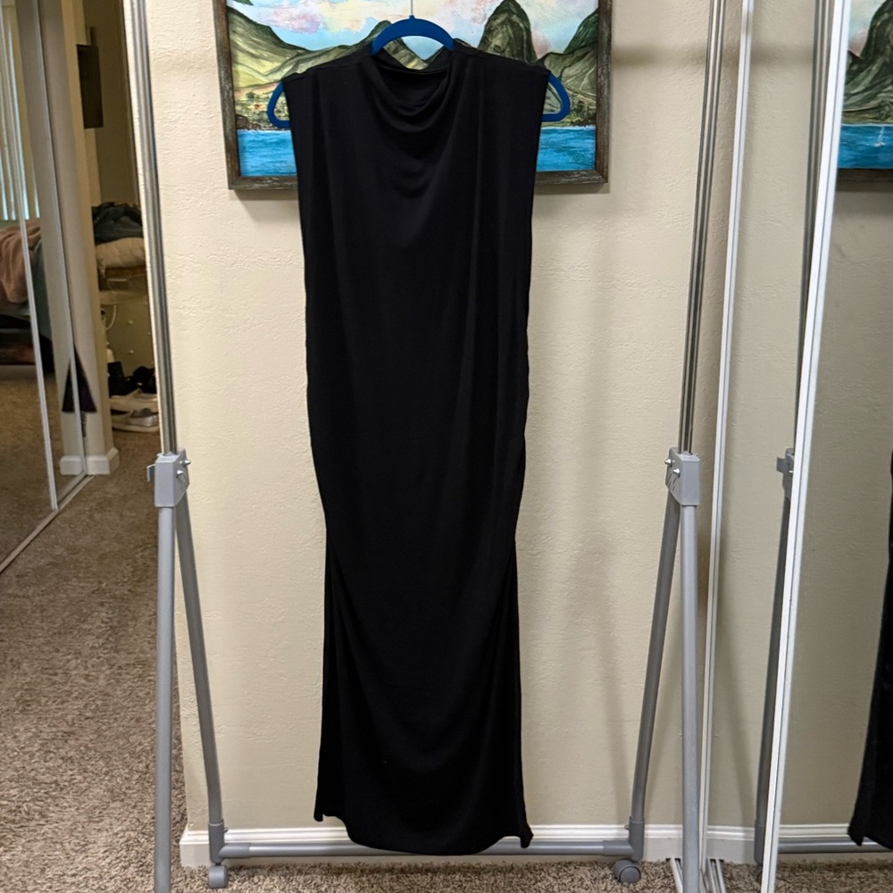 A New Day Black V-Neck Dress